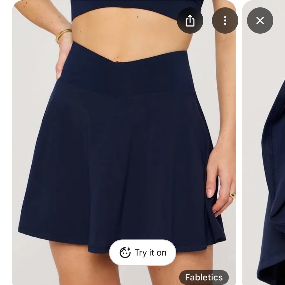 Fabletics Women's Mini tennis Skort in Navy
